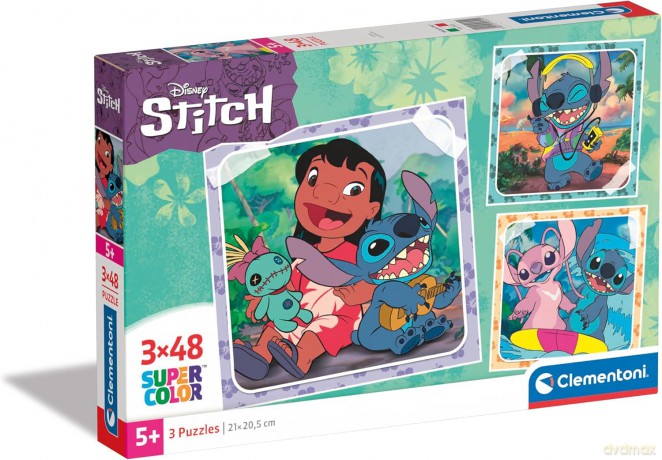 CLEMENTONI 3x48 Super Kolor Stitch [PUZZLE]