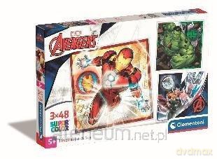 CLEMENTONI 3x48 Super Kolor The Avengers [PUZZLE]