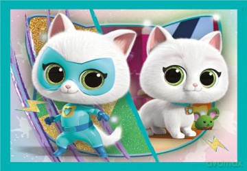 CLEMENTONI 4w1 Super Kolor SuperKitties [PUZZLE]