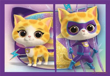 CLEMENTONI 4w1 Super Kolor SuperKitties [PUZZLE]