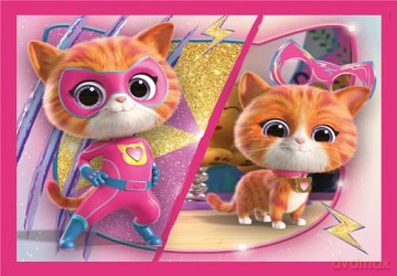 CLEMENTONI 4w1 Super Kolor SuperKitties [PUZZLE]