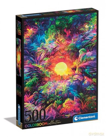CLEMENTONI 500 el. Color Boom Psychedelic Jungle Sunrise [PUZZLE]