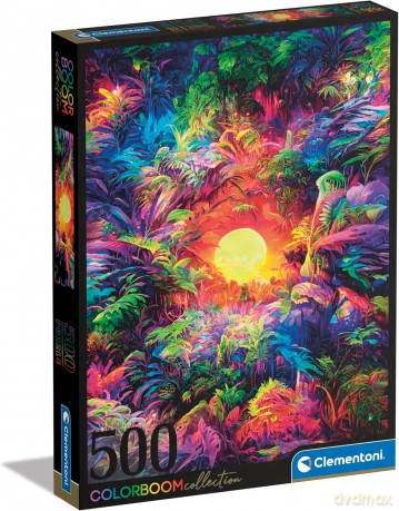 CLEMENTONI 500 el. Color Boom Psychedelic Jungle Sunrise [PUZZLE]