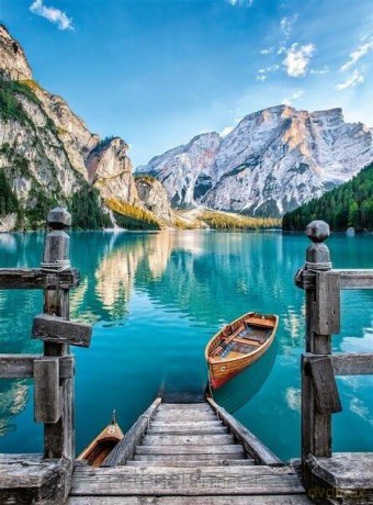 CLEMENTONI 500 el. Compact Braies Lake [PUZZLE]