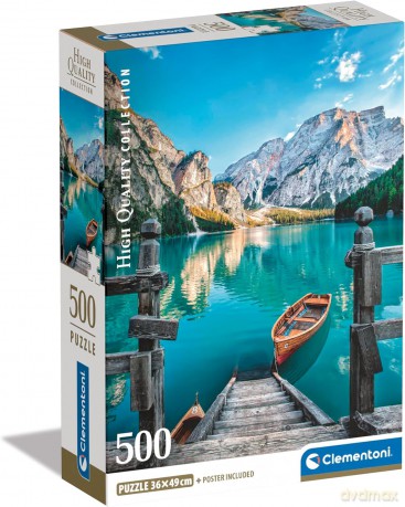 CLEMENTONI 500 el. Compact Braies Lake [PUZZLE]