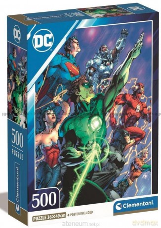 CLEMENTONI 500 el. Compact Dc Comics Justice League [PUZZLE]