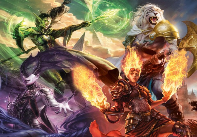 CLEMENTONI 500 el. Cubes Magic The Gathering [PUZZLE]