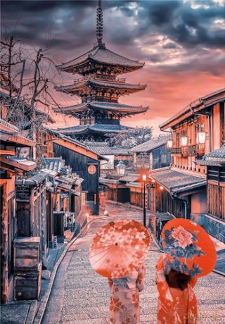 CLEMENTONI 500 el. HQ Evening in Kyoto [PUZZLE]