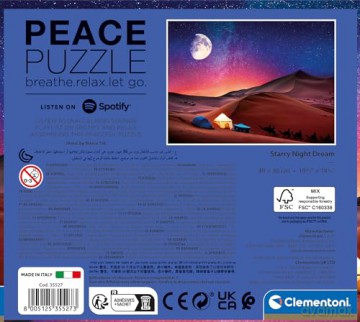 CLEMENTONI 500 el. Peace Collection Starry Night Dream [PUZZLE]