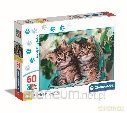 CLEMENTONI 60 el. Super Kolor Lovely Kitty Twins [PUZZLE]