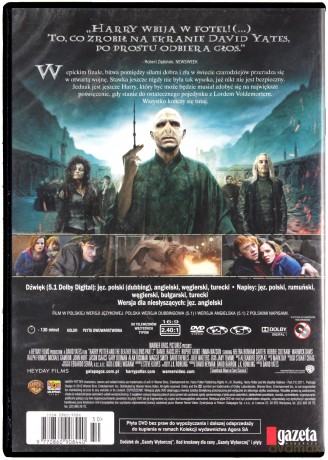 Harry Potter i Insygnia śmierci część 2 Edycja Jednopłytowa (slim) [DVD]