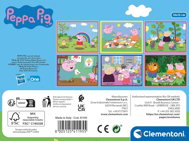 Klocki Świnka Peppa 12el [KLOCKI]