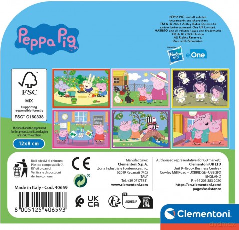 Klocki Świnka Peppa 6el [KLOCKI]