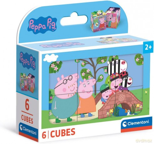 Klocki Świnka Peppa 6el [KLOCKI]