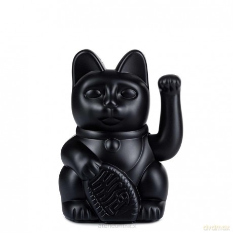 Kot szczęścia czarny 15cm [FIGURKA]