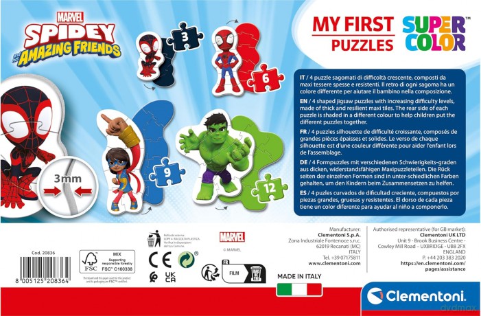 Moje Pierwsze Puzzle Spidey and His Amazing Friend [PUZZLE]
