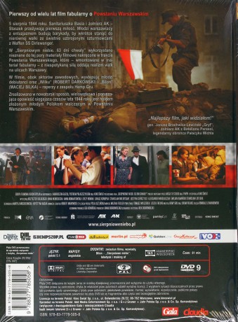 Sierpniowe niebo. 63 dni chwały (booklet) [DVD]