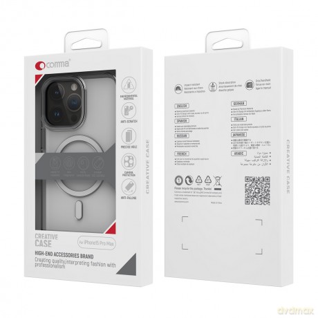Comma nakładka Crystal Mag do iPhone 15 Pro przeźroczysta