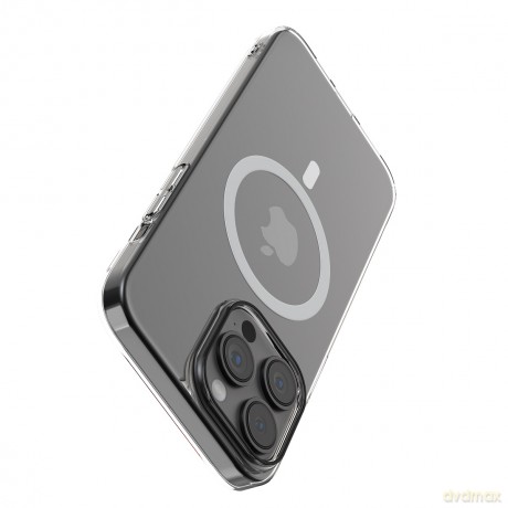 Comma nakładka Hard Jacket Mag do iPhone 15 przeźroczysta antybakteryjna
