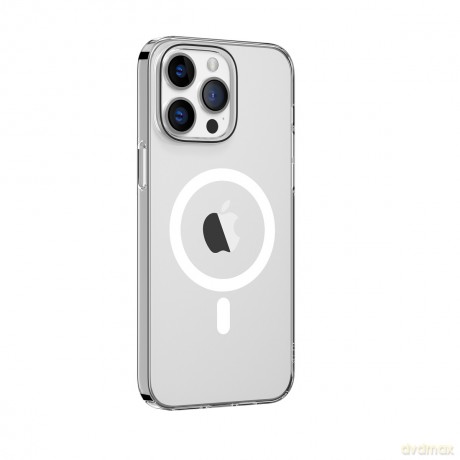Comma nakładka Hard Jacket Mag do iPhone 15 przeźroczysta antybakteryjna