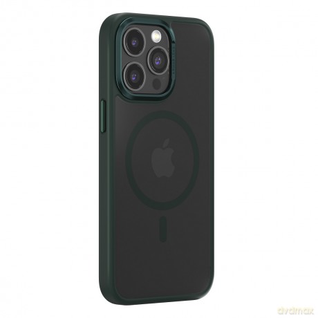 Comma nakładka Joy Elegant Mag do iPhone 15 ciemno zielona