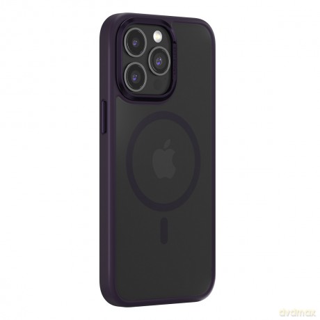 Comma nakładka Joy Elegant Mag do iPhone 15 Pro Max ciemno fioletowa