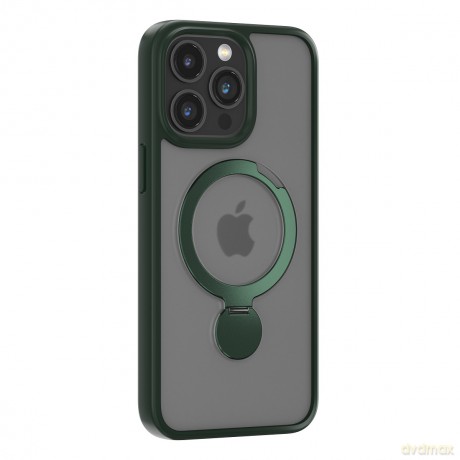 Comma nakładka Joy Shark Mag do iPhone 15 Plus ciemno zielona