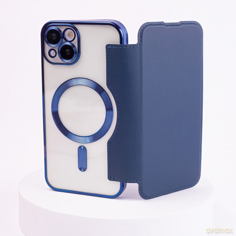 Etui Smart Chrome Mag do iPhone 12 Pro Max 6,7 granatowy