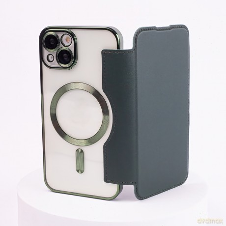 Etui Smart Chrome Mag do iPhone 12 Pro Max 6,7 zielony