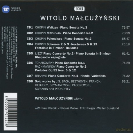 Witold Małcużyński: Icon - Witold Malcuzynski (Limited) [8CD]