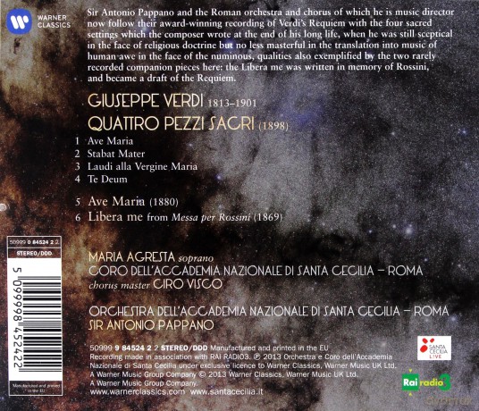 Antonio Pappano: Sacred Verdi [CD]