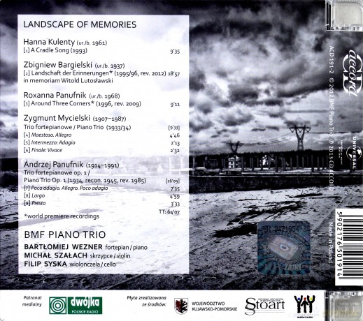 Bmf Trio: Landscape Of Memories [CD]