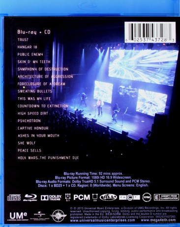 Megadeth: Countdown To Extinction: Live [DVD]+[Blu-Ray]