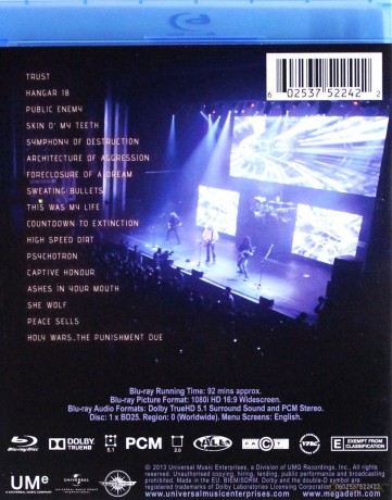 Megadeth: Countdown To Extinction: Live [Blu-Ray]