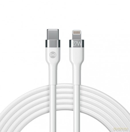 Forever kabel MFi Flexible USB-C - Lightning 1,0 m 27W biały