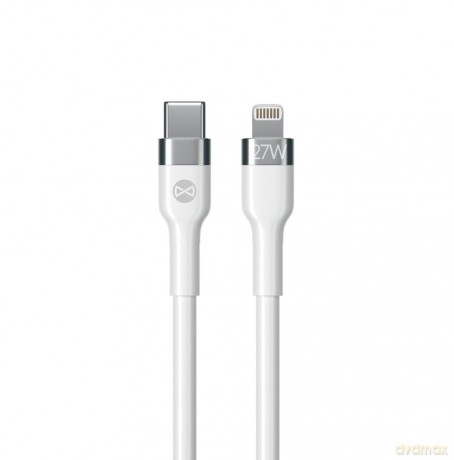 Forever kabel MFi Flexible USB-C - Lightning 1,0 m 27W biały