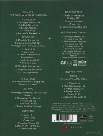 Mike Oldfield: Crises (Deluxe) Box [5CD]