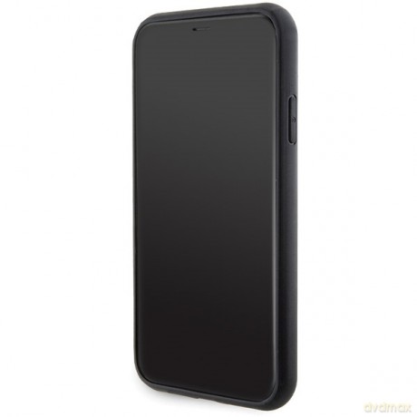 Karl Lagerfeld nakładka do iPhone 11 KLHCN61GSACHPK HC GRIPSTAND SAFFIANO CHOUPETTE PINS czarna