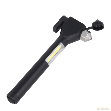 Latarka ręczna LED EMERGENCY z magnesem i młotkiem 2xAAA COB FLF-03 Forever Light
