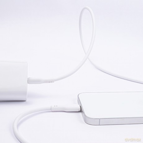 Maxlife kabel MFi MXUC-10 USB-C - Lightning 1,0 m 27W biały