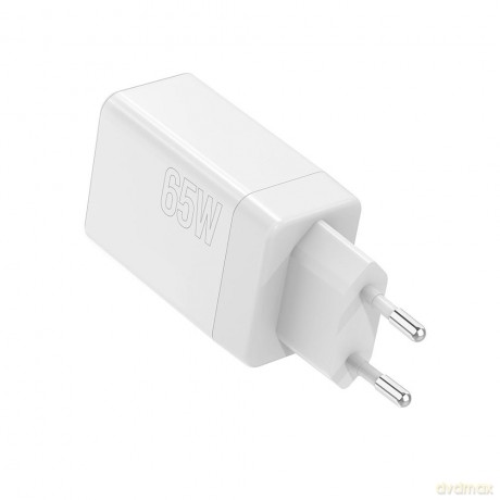 Maxlife ładowarka sieciowa PD QC MXTC-08-65ACC 2x USB-C 1x USB 65W biała