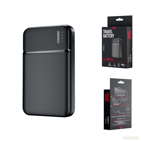 Maxlife power bank MXPB-01 5000 mAh czarny