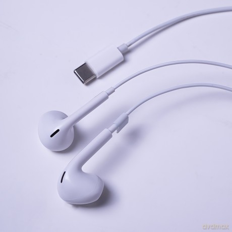 Maxlife słuchawki przewodowe MXEP-04 douszne USB-C białe