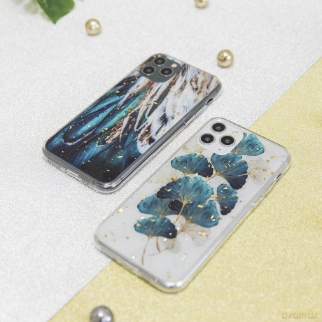 Nakładka Gold Glam do iPhone 14 Pro 6,1 listki