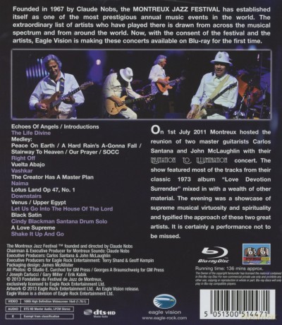 Santana Mclaughlin: Live At Montreux 2011 [Blu-Ray]