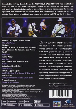 Santana Mclaughlin: Live At Montreux 2011 [DVD]