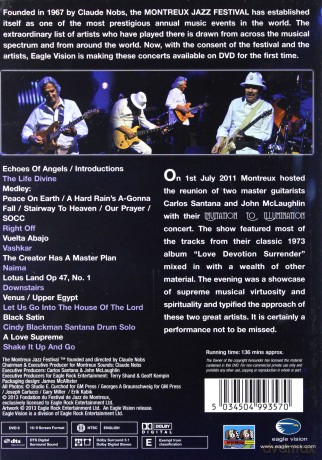 Santana Mclaughlin: Live At Montreux 2011 [DVD]