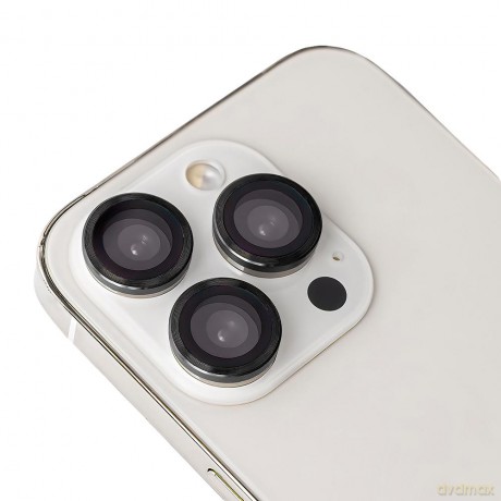 Pojedyncze szkło na aparat do iPhone 12 Pro Max czarna ramka