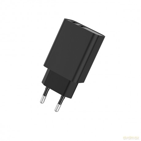Riversong ładowarka sieciowa SafeKub D2 2x USB 12W czarna AD29