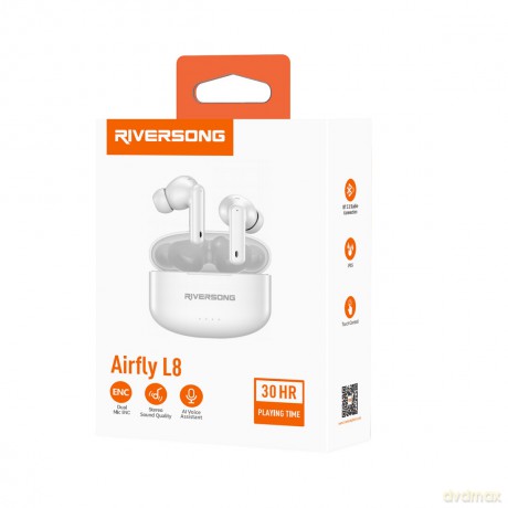 Riversong słuchawki Bluetooth AirFly L8 TWS białe EA226